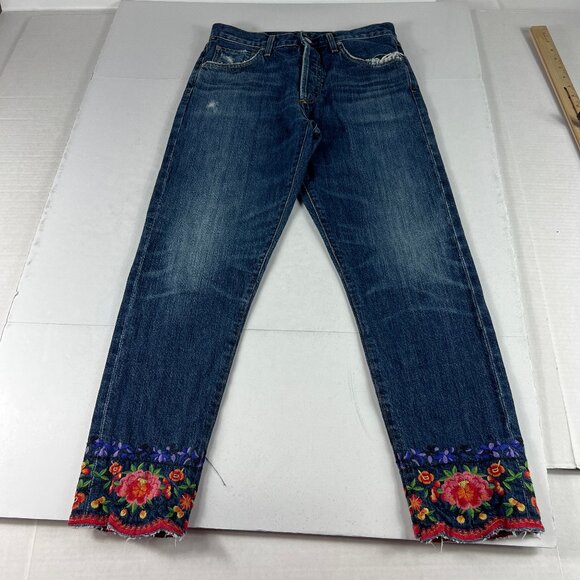 Citizens Of Humanity Denim - Citizens Of Humanity Jeans Womens 28x25* Liya Crop High Rise Floral Denim Tag 25
